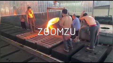 Green sand flaskless moulding machine and casting convey line for complete foundry