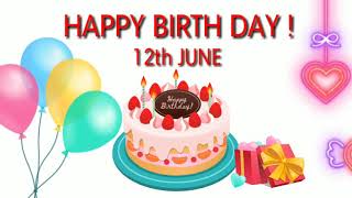 12 June Special New Birthday Status Video Happy Birthday Wishes Birthday Msg Quotes जन मद न Youtube