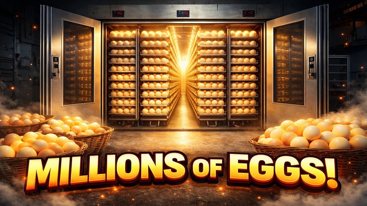 How Millions of Eggs Are Incubated Every Day  Inside a Mega Hatchery