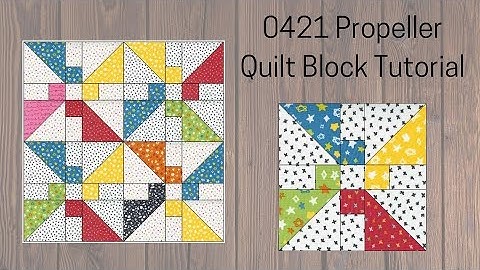 0421 Propeller Quilt Block Tutorial | Block of the Day 2023 | AccuQuilt