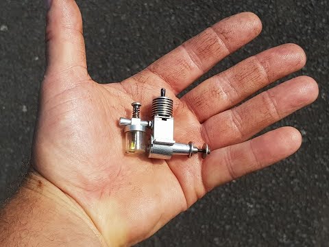 Model diesel engine run, 0.2cc home made.