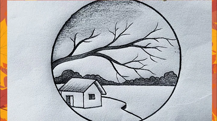 How to Draw Sunset Sea Beach | Pencil Drawing & Sketching || Shedding