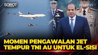 Indonesian Air Force Fighter Jet Escort for Egyptian President El-Sisi and the 21-Gun Salute