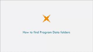 How To Find Program Data Folders