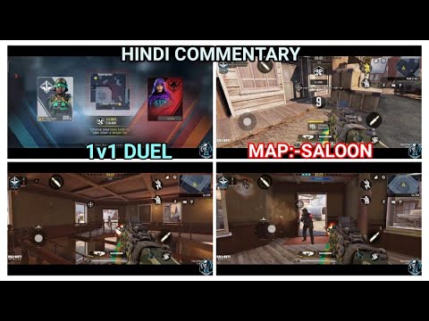 CODM Gameplay(80) || 1v1 Duel || SALOON || Hindi Commentary - YouTube