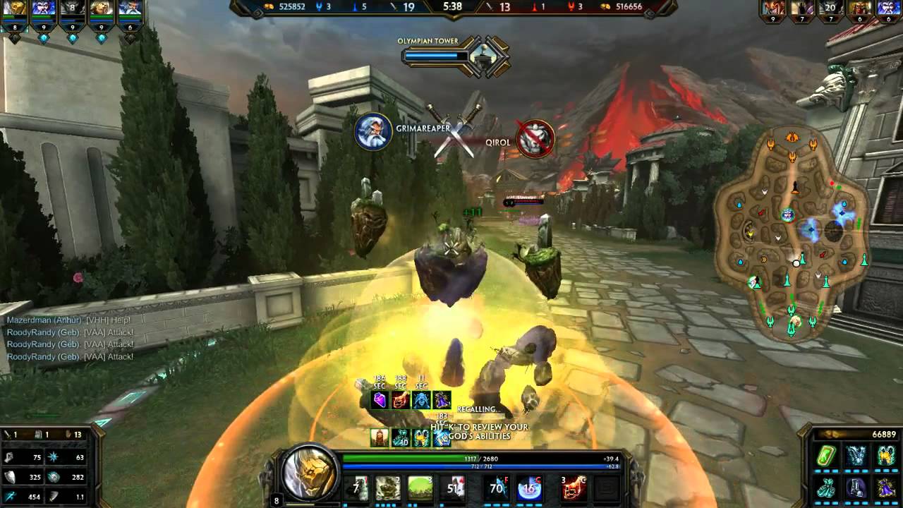 Smite Geb the Tank Gameplay & Team Comm.