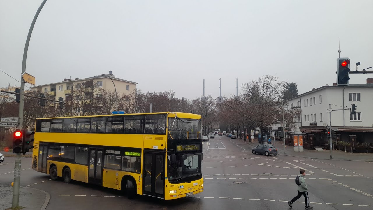 Mitfahrt im kompletten M85 von S Lichterfelde Süd bis S+U Hauptbahnhof im MAN DL 07 3250
