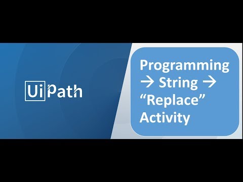Programming } String } Replace