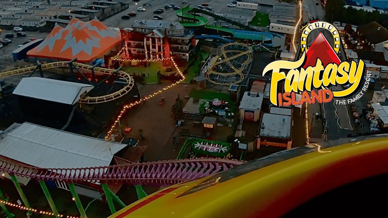 Millenium Fanatsy Island The Millenium | Fantasy Island Skegness | 4K on-ride dusk POV - YouTube