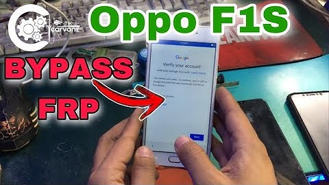 Oppo F1s A1601 bypass google Account FRP manually no need PC