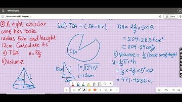 Mensuration 3D shapes 1
