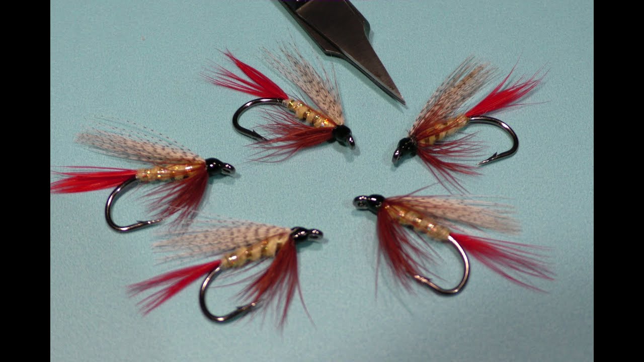 fly tying with hugh! the professor wet fly with a couple twist. - YouTube