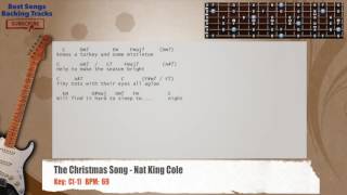 🎸 The Christmas Song - Nat King Cole Guitar Backing Track with chords and lyrics