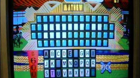 Wheel of Fortune 2nd Edition Playstation Run Game 46 Part 1