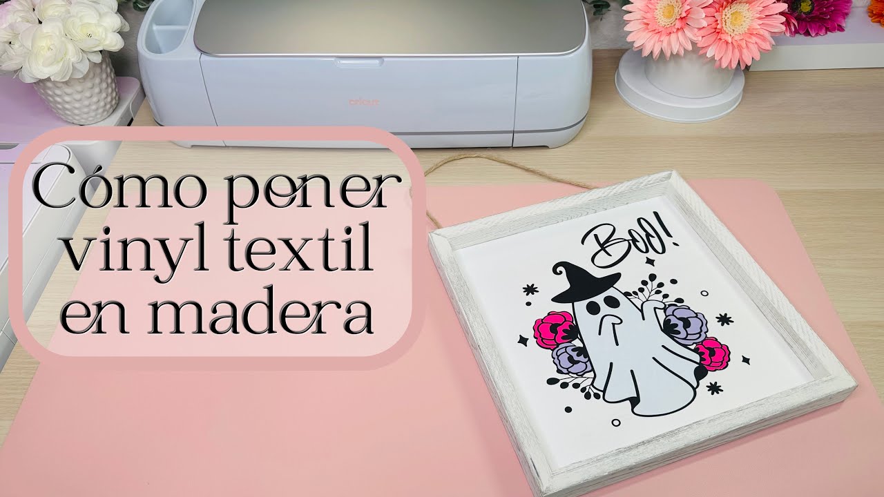 Cómo poner vinilo textil en madera usando Teckwrap HTV