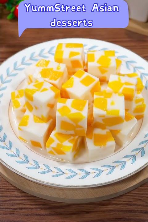 Milky Mango Jelly dessert! Mouthwatering!