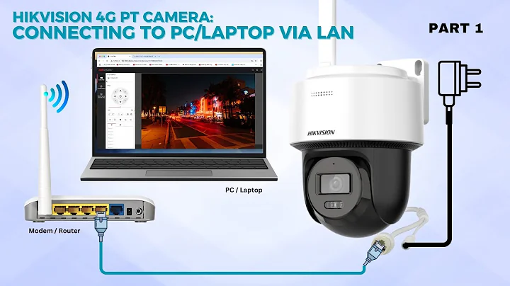 Hikvision 4G PT Camera Connect to PC/Laptop for Live: Using LAN & Hik-Connect Configuration - Part 1