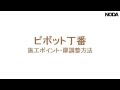 ピボット丁番　施工ポイント・扉調整方法