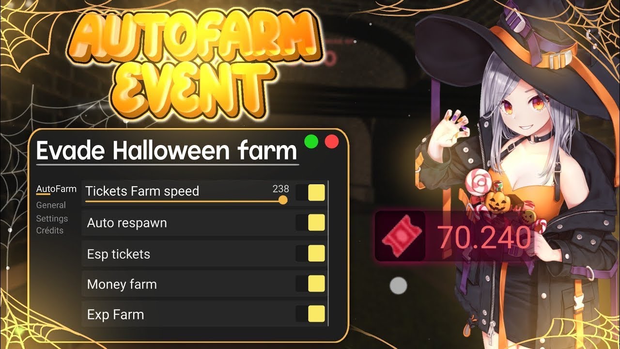 Evade Halloween Ticket Autofarm