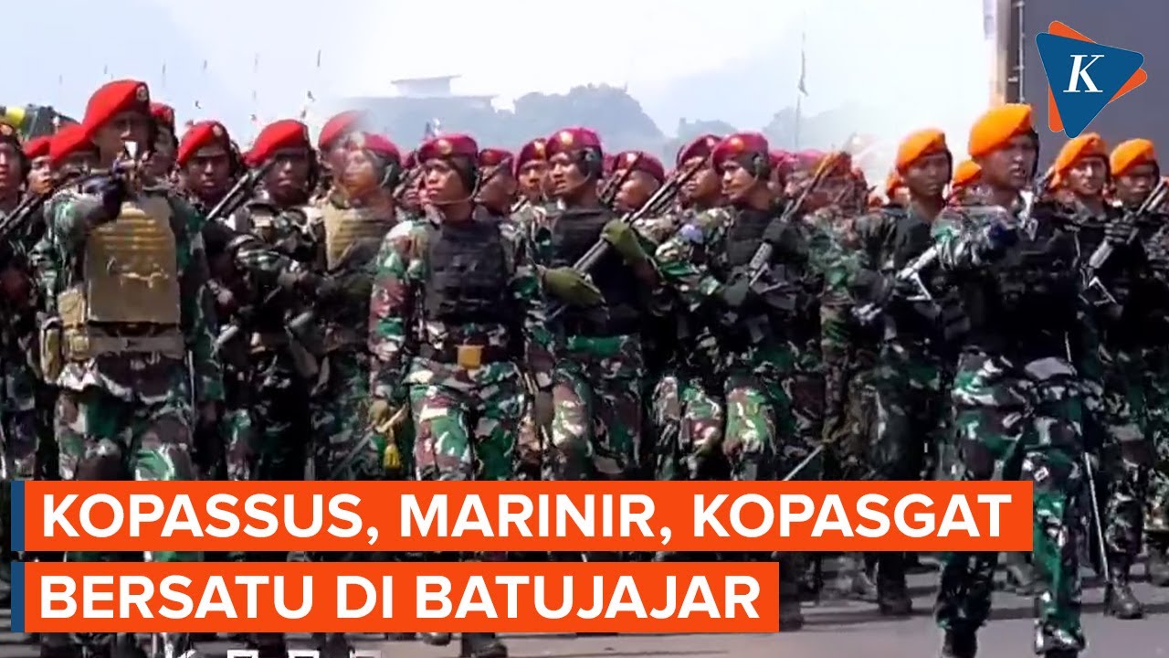 Kopassus, Marinir, Kopasgat Bersatu di Batujajar! Defile dan Demo Atraksi Tempur Kopassus, Marinir, Kopasgat Bersatu di Batujajar! Defile dan Demo Atraksi Tempur