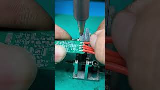 Perfect Soldering Process | Clean Joint #shorts #electronics