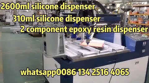 One glue potting machine combined with three models glue, 2600ML silicone dispenser,