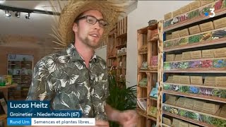 Lucas Heitz, Le Jardinier Curieux Reportage France 3 Alsace - Alsagarden