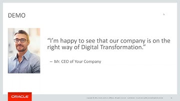 Digital Transformation Demo with Oracle Cloud Service