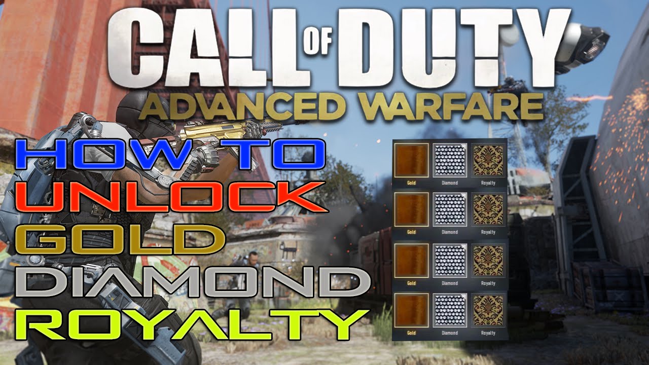 Call of Duty: Advanced Warfare - How to Unlock Gold,Diamond & Royalty Camos