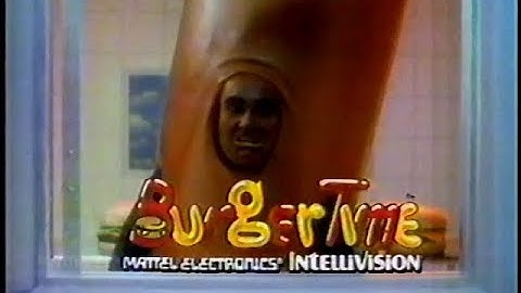 1983 - Intellivision Burger Time - Help Me Commercial