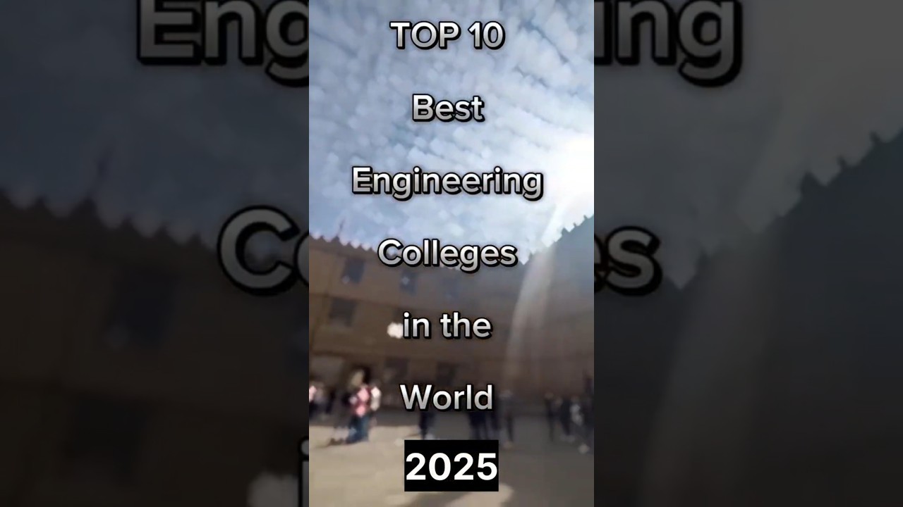 Top 10 Engineering Colleges in the World 🌍 | Best Universities 2025  