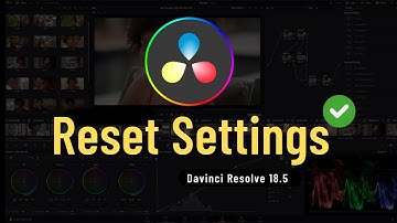 How to Reset Davinci Resolve Settings ( Factory Reset )