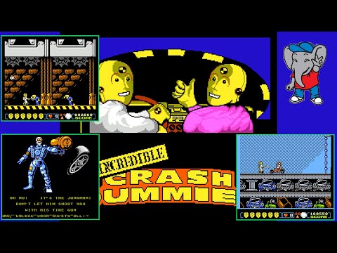The Incredible Crash Dummies (NES / Денди) - Прохождение. НЕ СПЛЮЩЕННАЯ картинка,  [1080p HD]