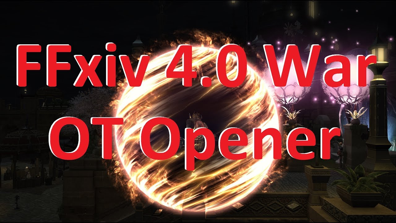 FFxiv 4.0 Stormblood Warrior Off Tank Opener YouTube