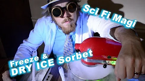 HOW TO INSTANTLY Freeze Water & DIY Dry Ice Sorbet // Sci-fi Magi EP#8