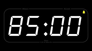 85 MINUTE - TIMER & ALARM - 1080p - COUNTDOWN