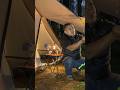 Solo camping heavy Rain #asmr #camping #shorts #solocampinginheavyrain #rain #soundforsleep #nature
