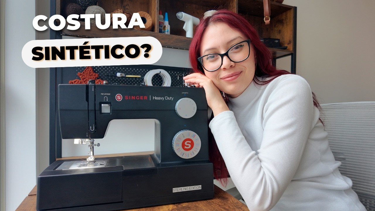 Máquina doméstica - Ajustes para costurar sintético!