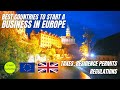 Best Countries for Online Business in Europe - Taxes, Regulations, Residence Permits