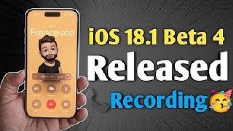 iOS 18.1 Beta 4 Released - What