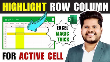 How To Auto Highlight Row Column of Active Cell in Excel Hindi