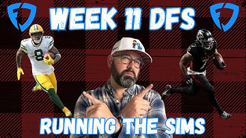 NFL DFS Week 11 FanDuel Strategy And Picks | Run The Sims With A Milly Maker Winner