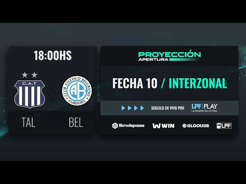 #TorneoProyección Apertura 2026 | Fecha 10 | Talleres – Belgrano — football video