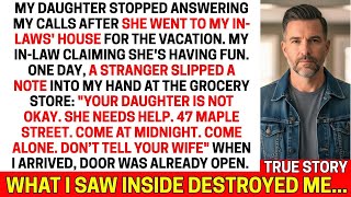 Stranger Slipped Me A Note   Your Daughter Is Not Okay  47 Maple Street  Come At Midnight