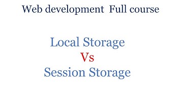 Session storage vs  localstorage | what is local storage  | what is session storage | JavaScript