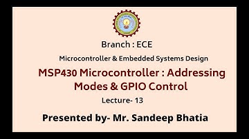 Microcontroller & Embedded System Design | AKTU Digital Education
