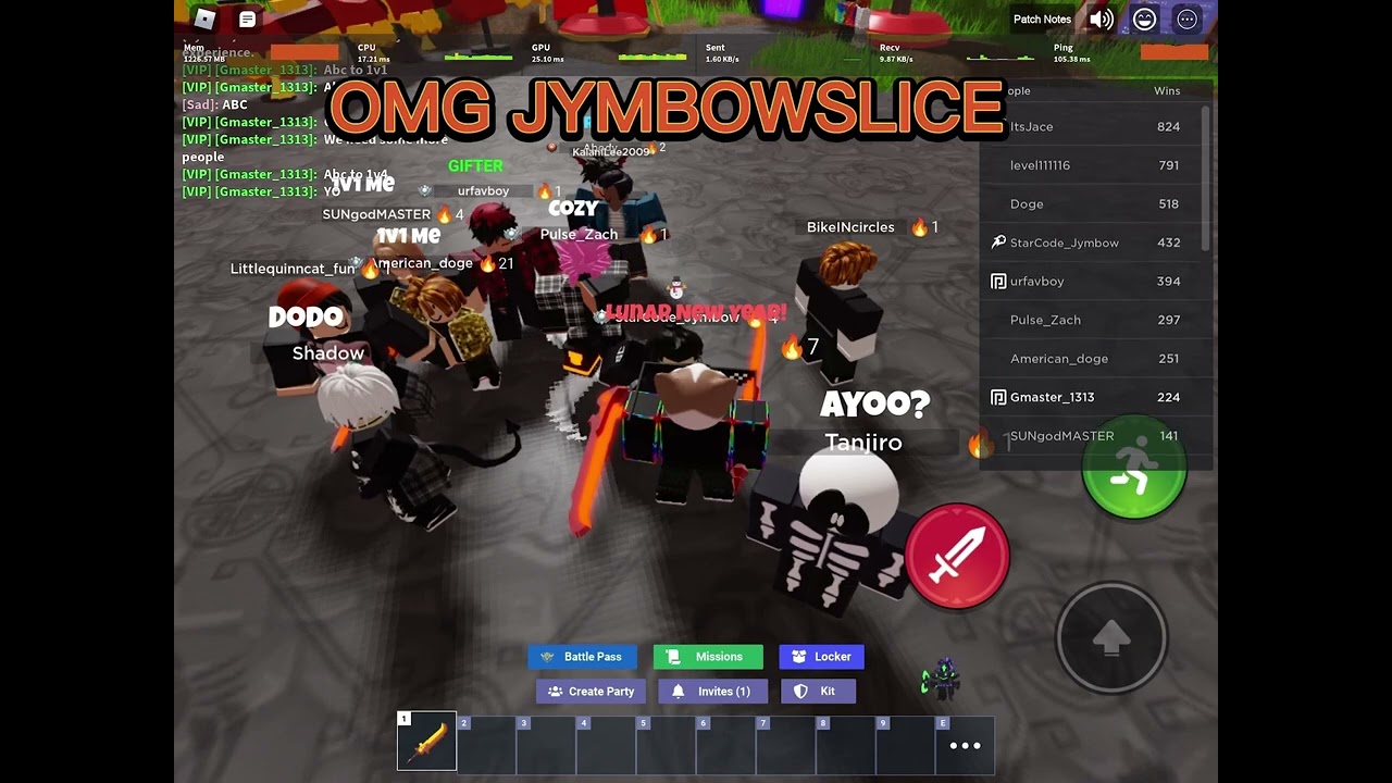 OMG I  MET JYMBOW SLICE