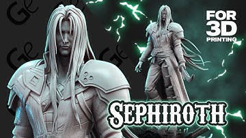 Sephiroth 3D Printing Figurine | Make Game Real