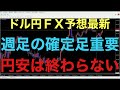 【ドル円FX予想最新】為替介入の影響で、だいぶ相場状況が不安ですが、週足を見ると、下髭陽線形成し、フィボナッチ23.6%のポイントから2回目の押し目買い入る可能性出てきました！為替介入の影響も一時的か