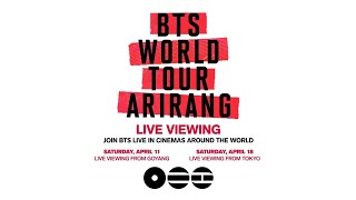 BTS World Tour – Arirang Live Viewing | April 11 & April 18 | Only In PVR Cinemas 💜🎤